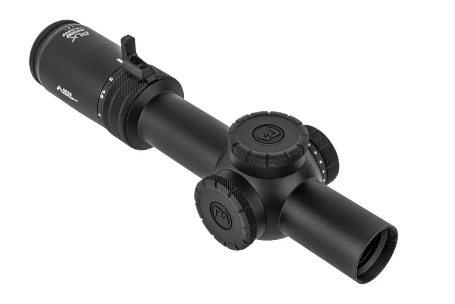 Primary Arms Compact PLxC 1-8x24 FFP Rifle Scope - Illuminated ACSS Raptor M8 Reticle - 5.56 / .308 - Meter